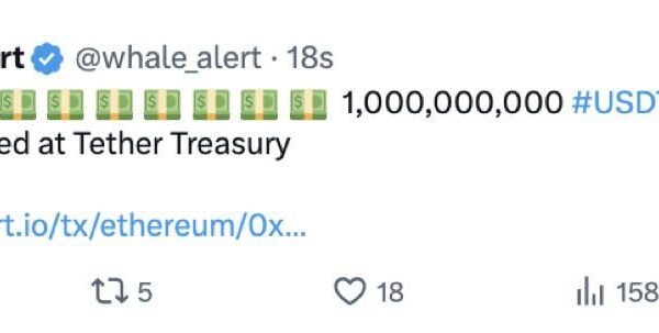 Tether Mints $1 Billion in USDT, Impacting Cryptocurrency Market Tether USDT minting