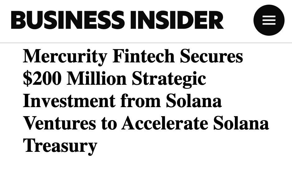 Mercurity Fintech $200 Million Investment