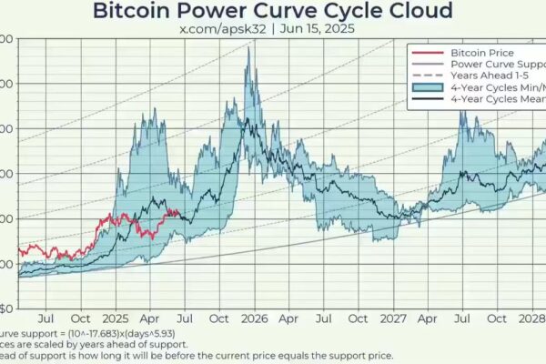 Bitcoin Power Curve Cycle Predictions
