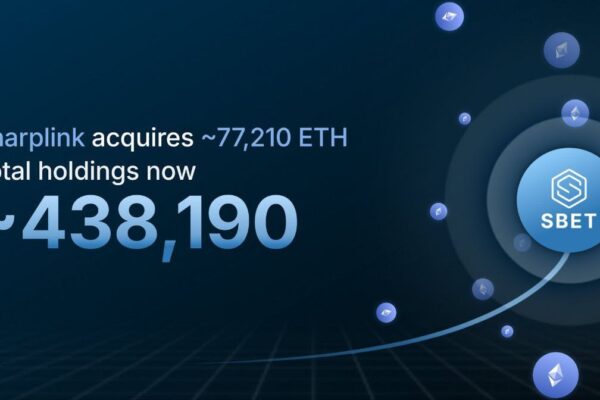 SharpLink Increases ETH Holdings