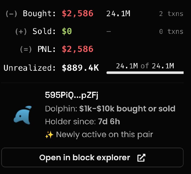 Whale's Investment Turns $2.5K into $890K